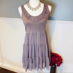 Eloise Anthropologie ruffle boho dress